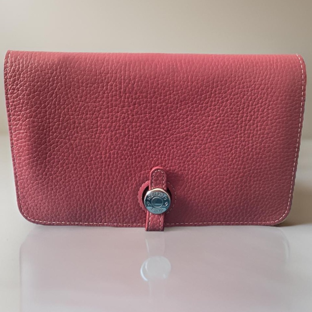 HERMES PARIS Dogon Duo wallet Pink